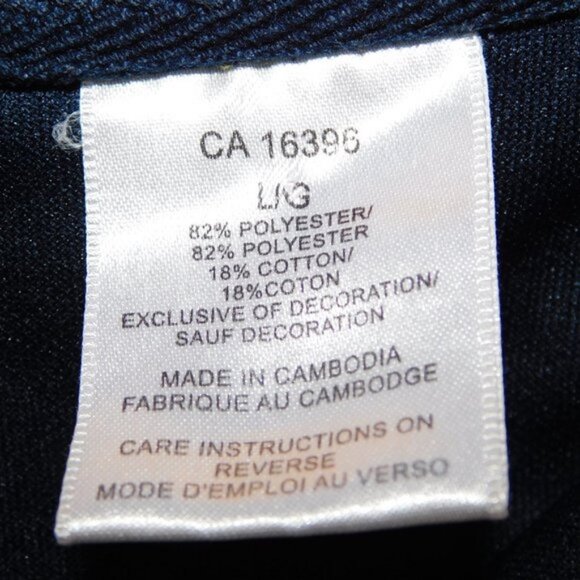 ENYCE mens L Blue Rainbow Cuff Hem Full Zip Track Jacket - Picture 6 of 15